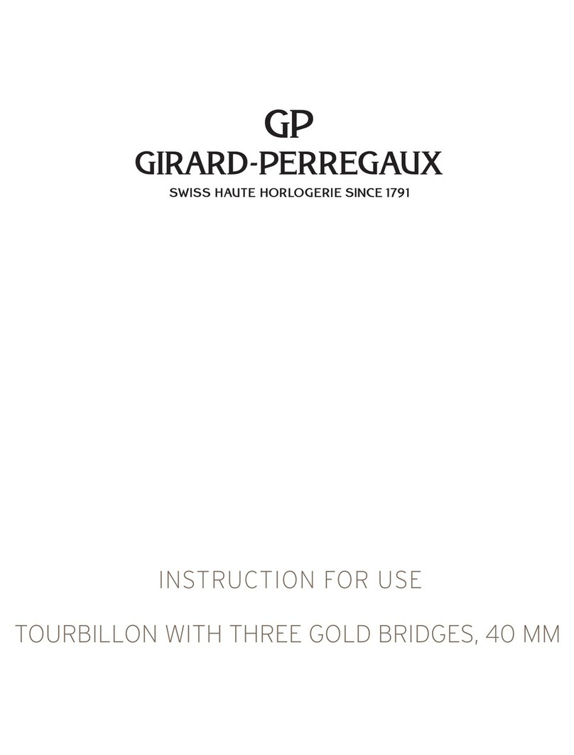 Girard-Perregaux Tourbillon with Three Gold Bridges 40 mm User manual