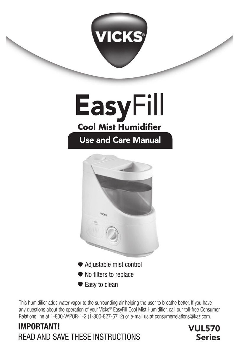 Vicks VUL570 Series User manual Vicks VUL570 Series User manual
