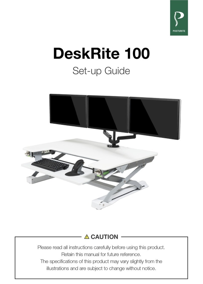 Posturite DeskRite 100 Setup guide