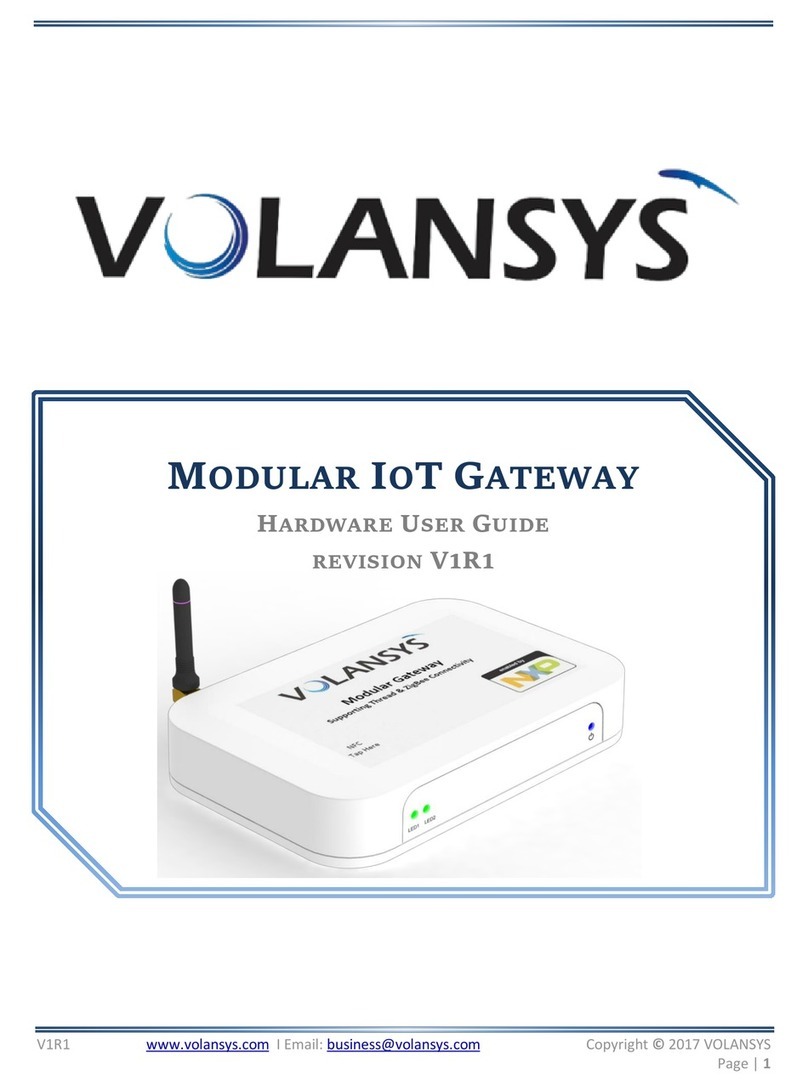 Volansys Modular IoT Gateway Installation manual