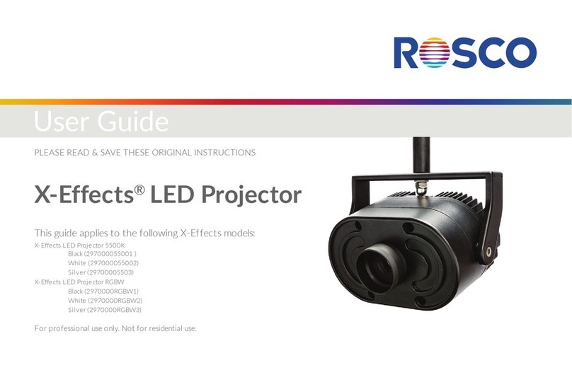 Rosco X-Effects LED Projector 5500K user guide