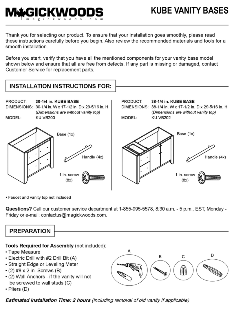 Magick woods KU.VB202 installation instructions