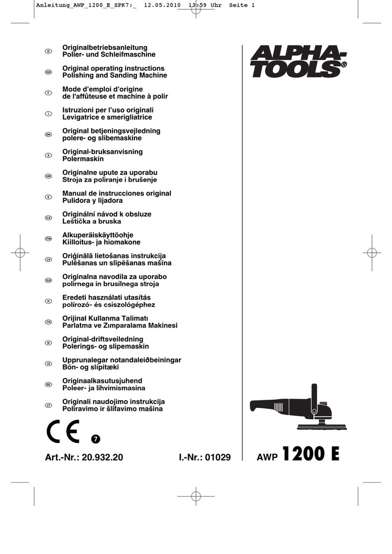 Alpha tools AWP 1200 E Original operating instructions