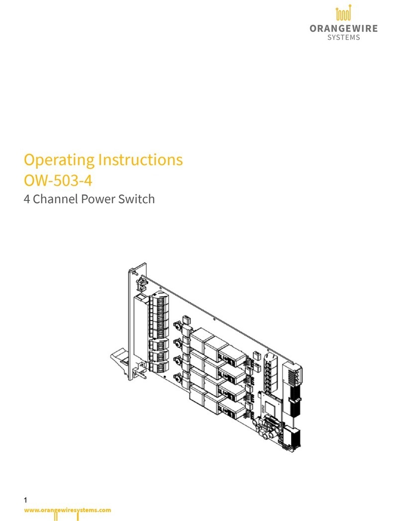 Orangewire System OW-503-4 operating instructions