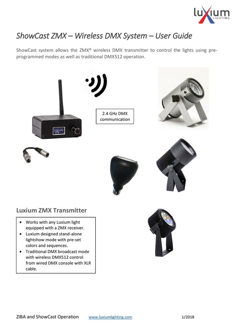 Luxium ShowCast ZMX User manual