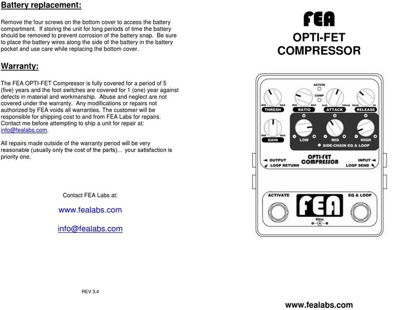 FEA OPTI-FET user manual