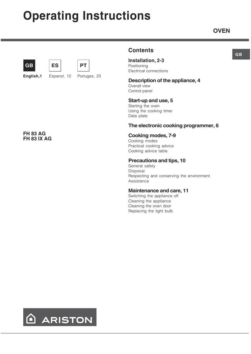 Ariston FH 83 IX AG operating instructions