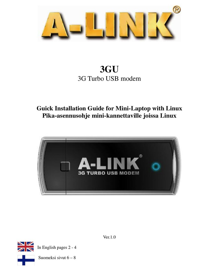 Alink 3GU Quick installation guide