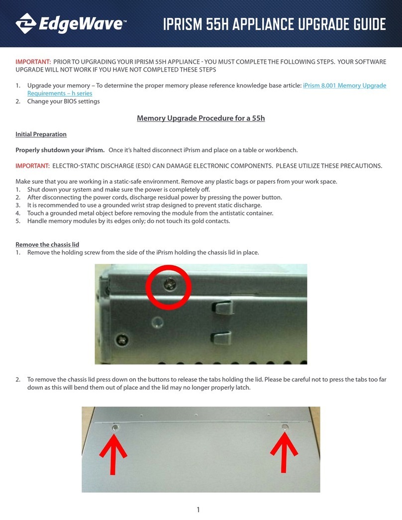 EdgeWave iPrism 55h Upgrade guide