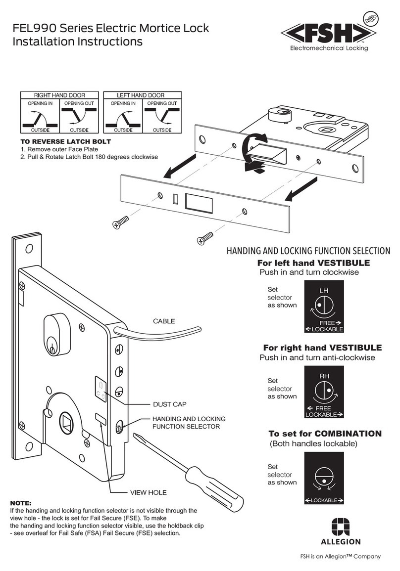 FSH FEL990 Series installation instructions FSH FEL990 Series installation instructions