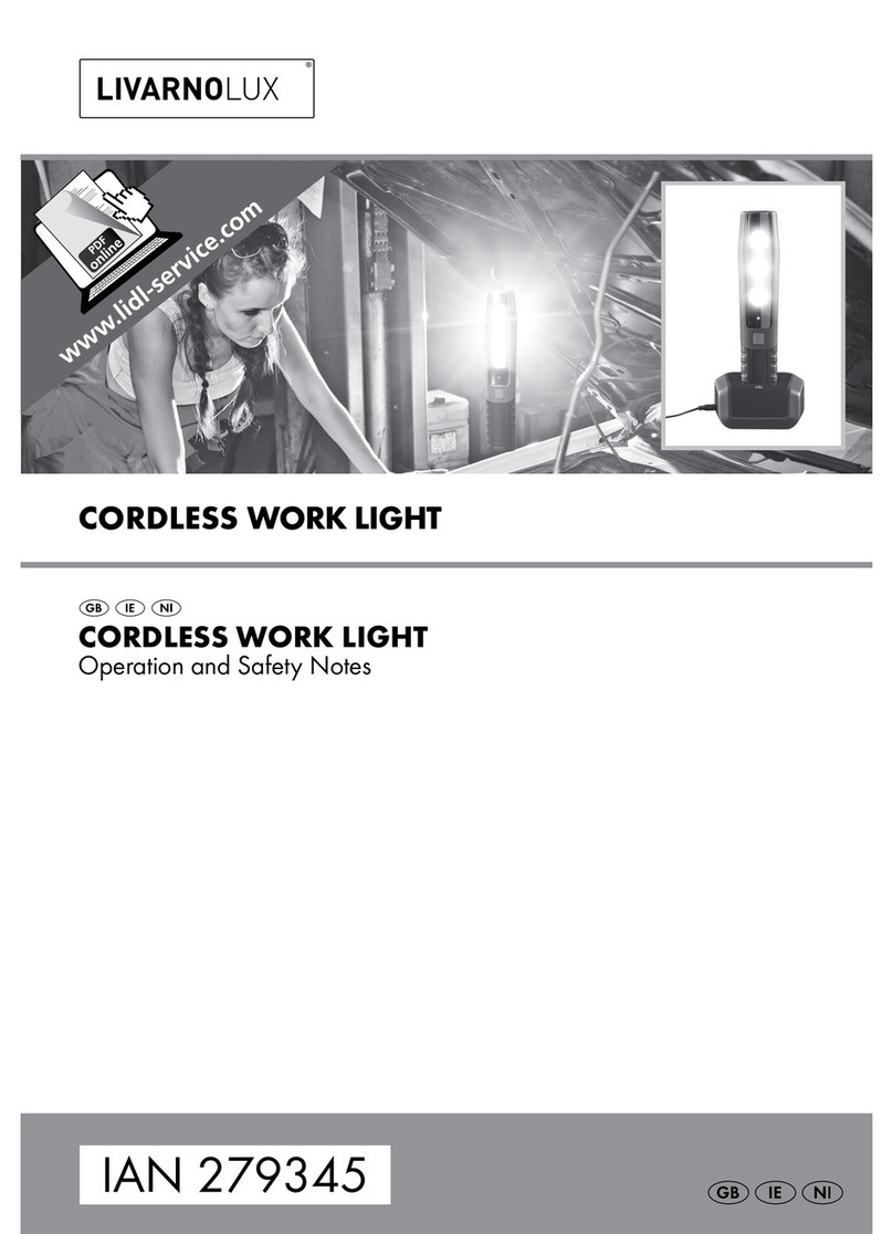 LIVARNO LUX 279345 Operation and safety notes