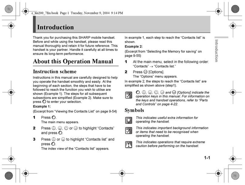 Sharp TM200 User manual