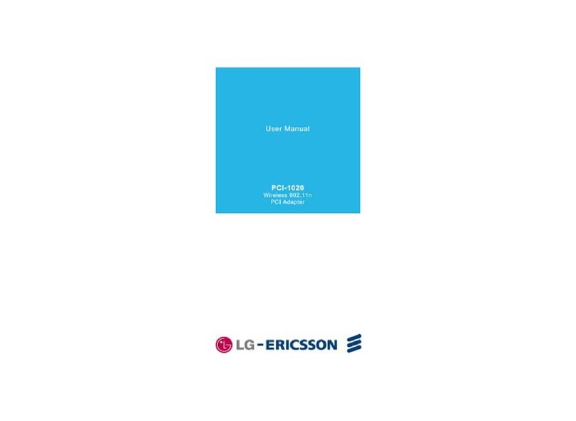 LG-Ericsson PCI-1020 user manual LG-Ericsson PCI-1020 user manual