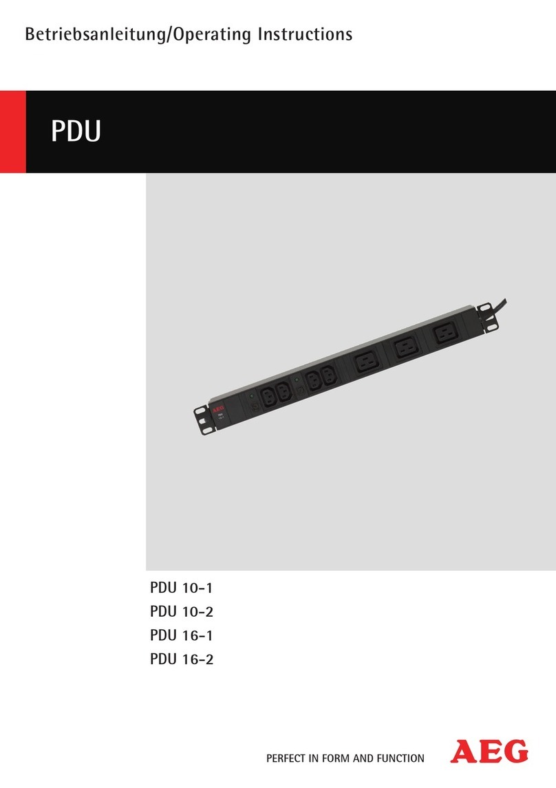 AEG PDU 10-1 User manual AEG PDU 10-1 User manual