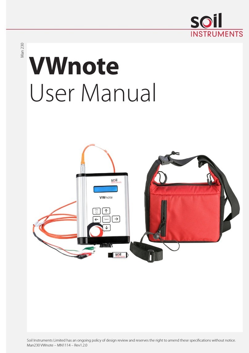 Soil Instruments RO-1 VW Note user manual