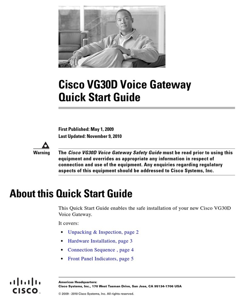 Cisco VG30D quick start guide