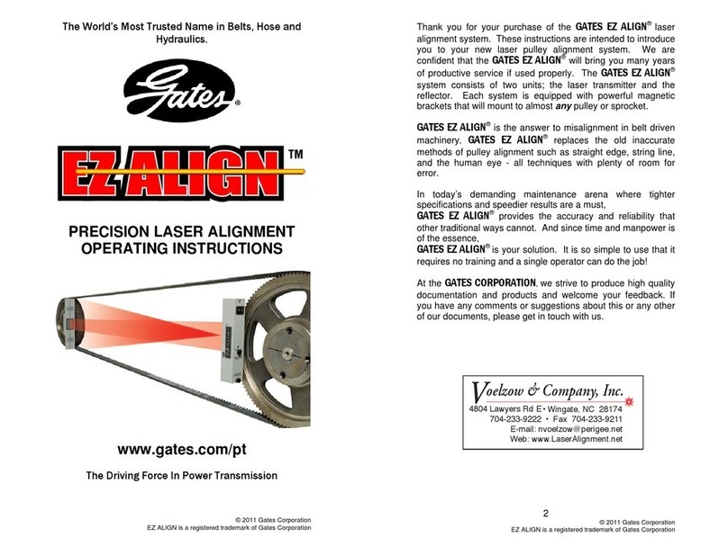 Gates EZ ALIGN 7420-1000 operating instructions