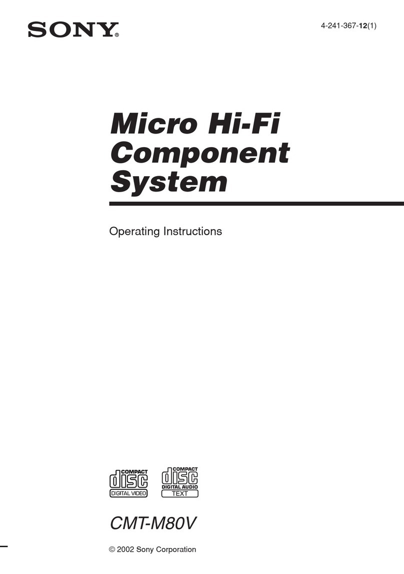 Sony CMT-M80V operating instructions