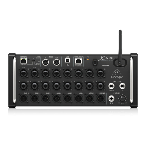 Behringer Xair18 manual