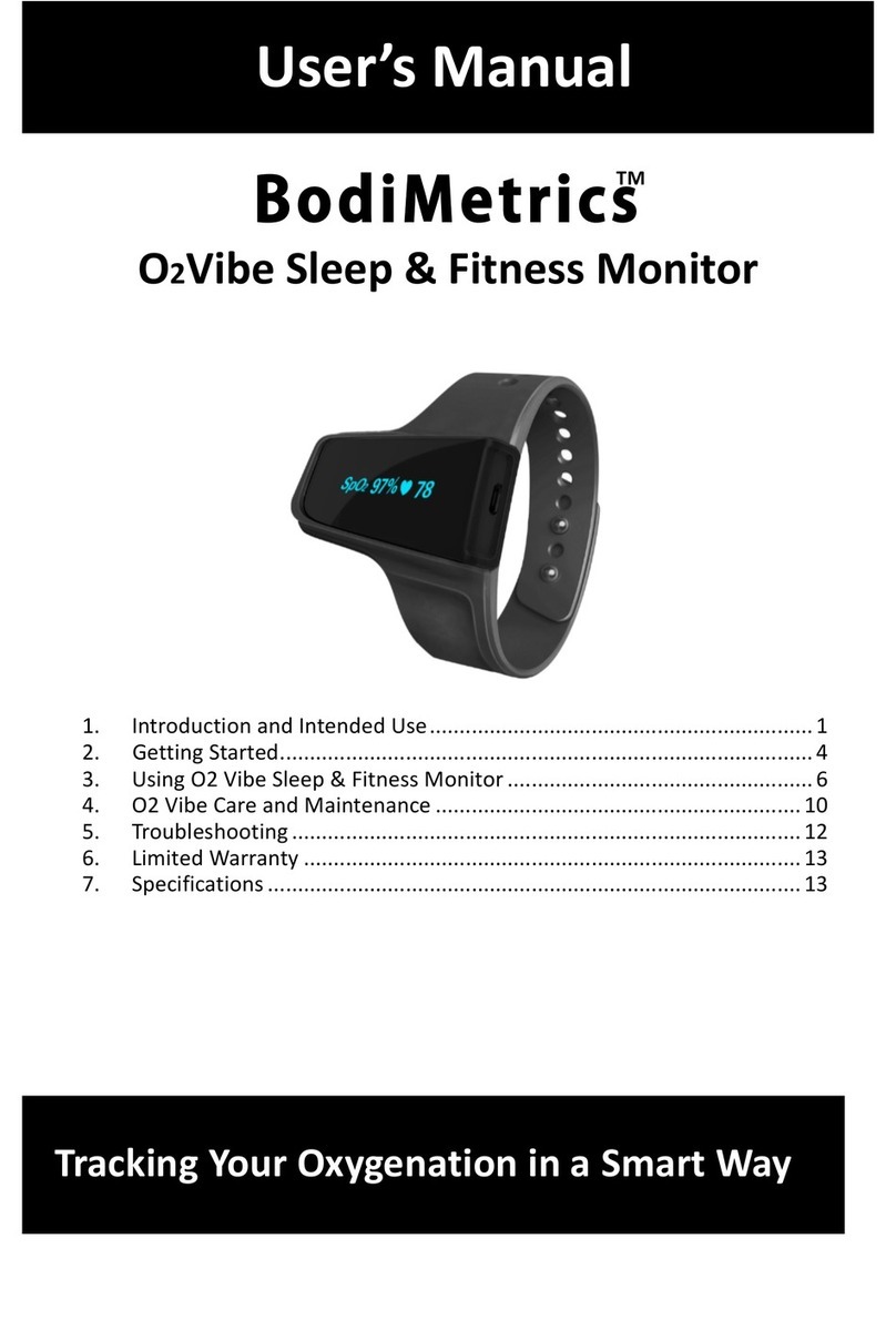 BodiMetrics O2 Vibe user manual