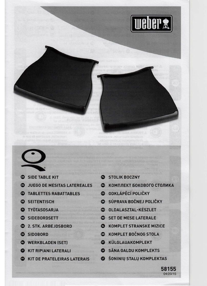 Weber Side Table Kit User manual Weber Side Table Kit User manual
