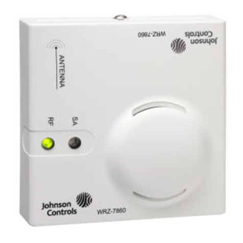 Johnson Controls WRZ-7860-0 installation instructions