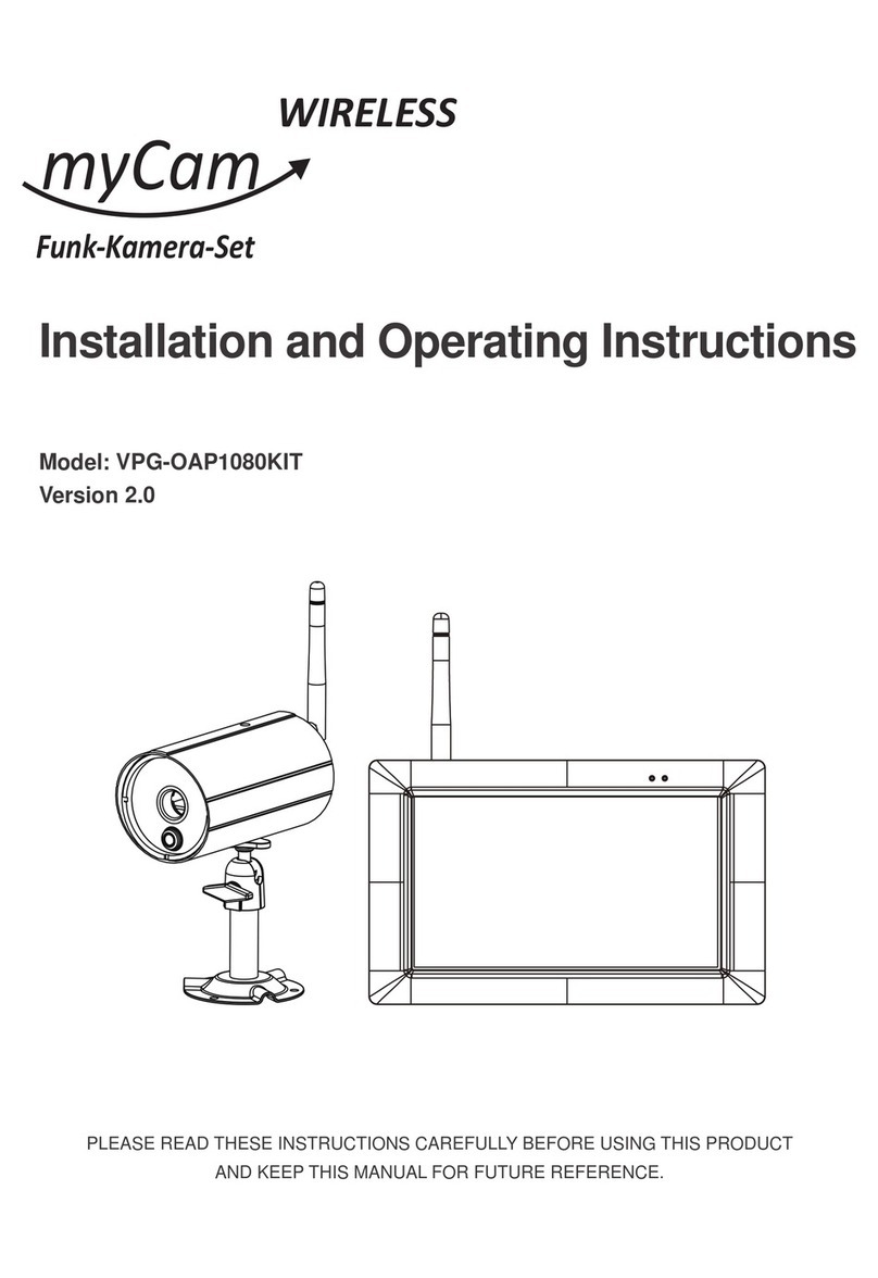 myCam VPG-OAP1080KIT Installation and operating instructions