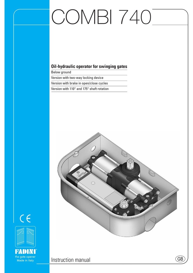 fadini COMBI 740 instruction manual