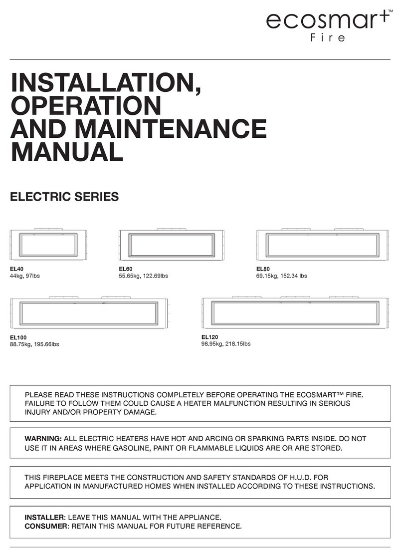 Eco-Smart EL40 Installation, operation and maintanance manual Eco-Smart EL40 Installation, operation and maintanance manual