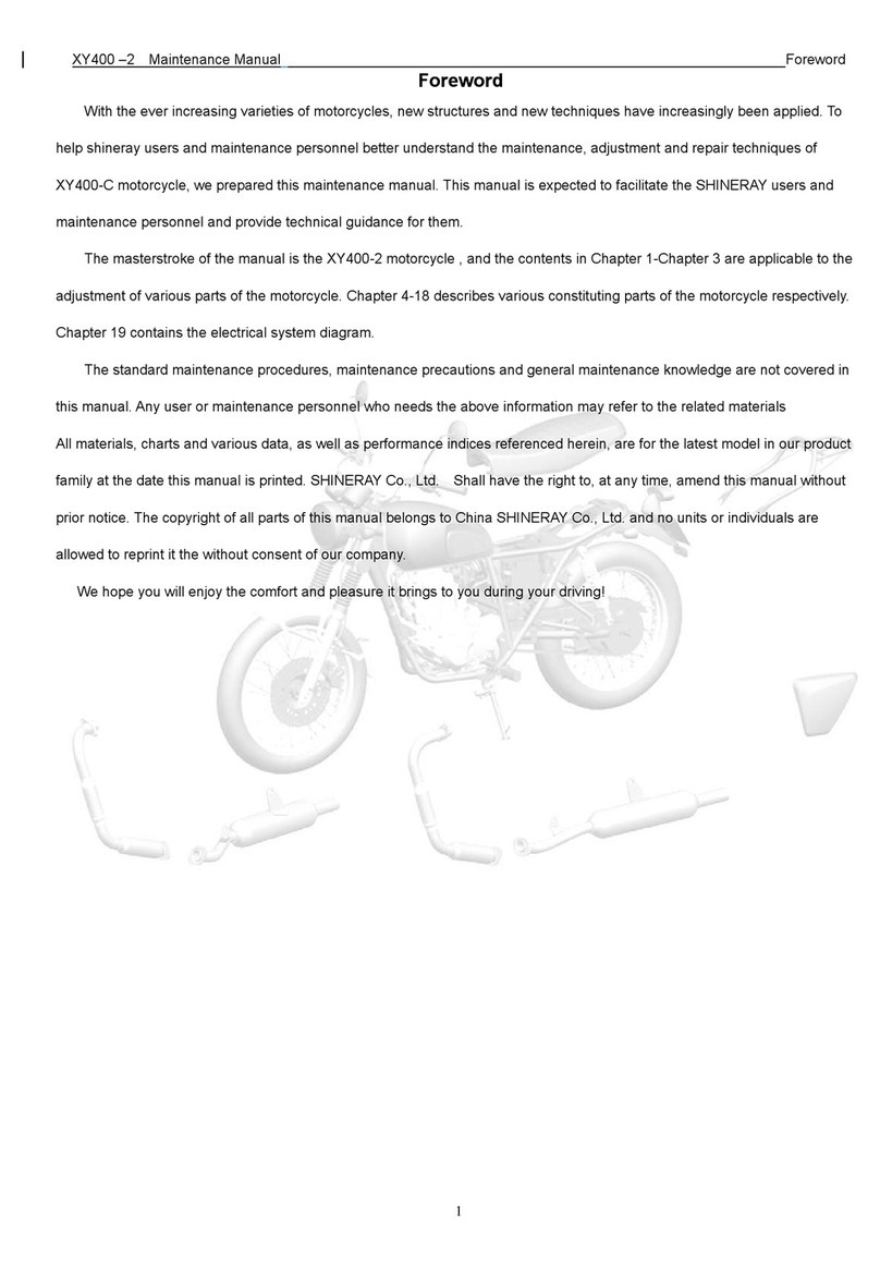 Shineray XY400-2 Maintenance manual