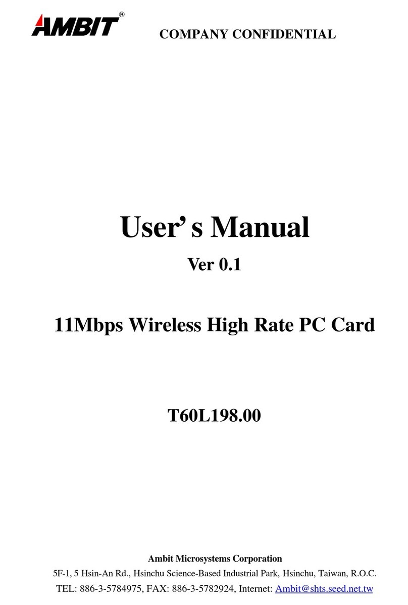 Ambit T60L198.00 user manual