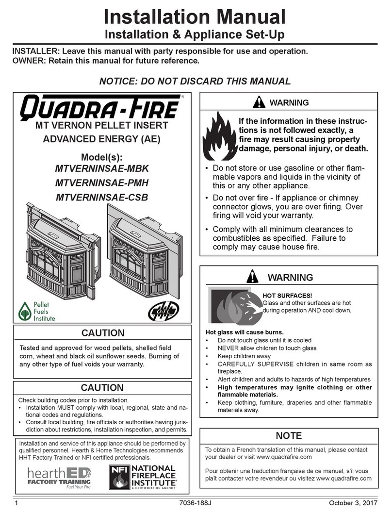 Quadra-Fire MTVERNINSAE-MBK User manual