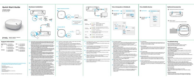 ZyXEL Communications LTE3312-M432 quick start guide