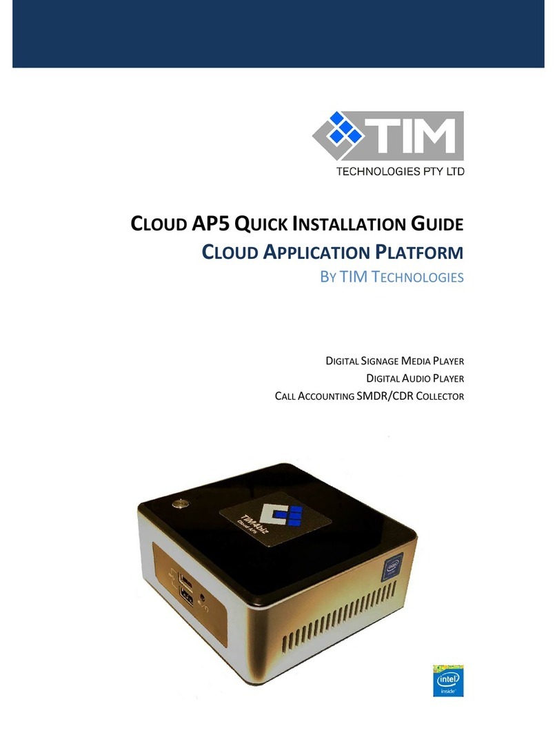 TIM Technologies CLOUD AP5 User manual