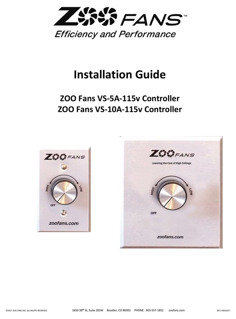 Zoo Fans VS-5A-115v installation guide