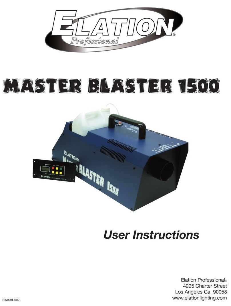 Elation Master Blaster 1500 User instructions