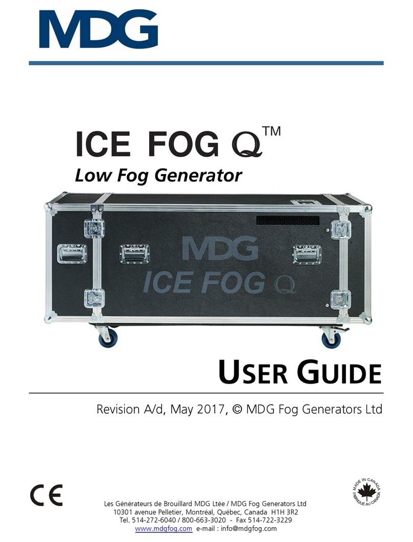 MDG ICE FOG Q User manual