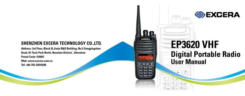 Excera EP3620 VHF user manual