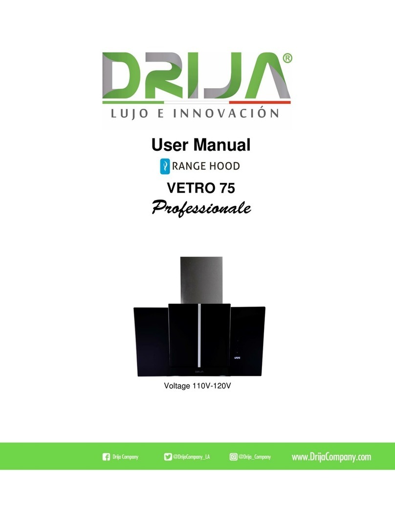 Drija VETRO 75 user manual
