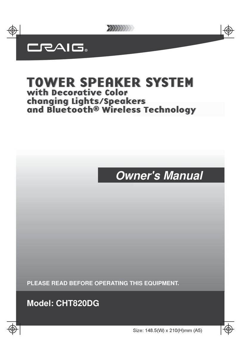 Craig CHT820DG User manual