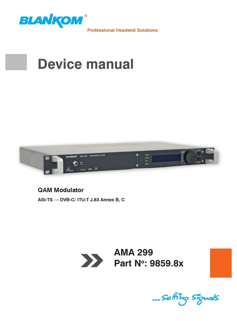 Blankom AMA 299 Device manual