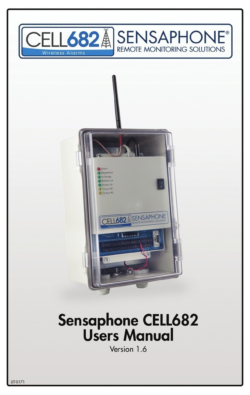 Sensaphone cell682 User manual