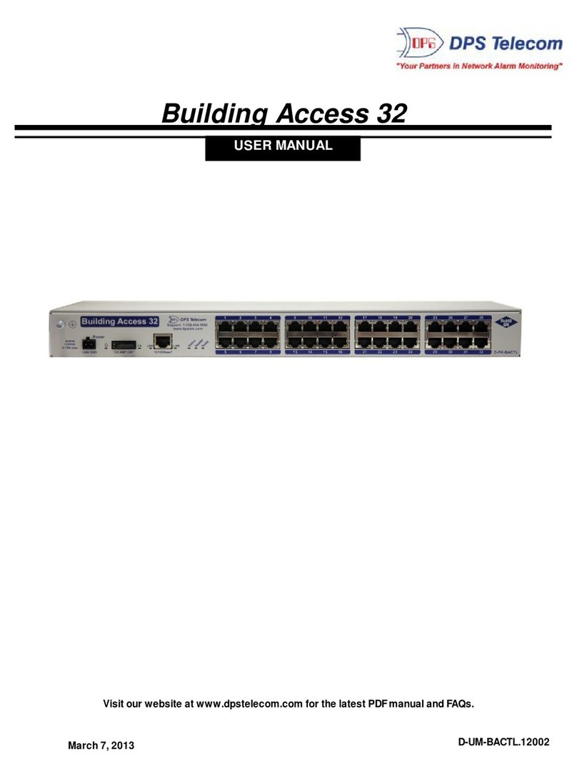 DPS Telecom Building Access 32 user manual DPS Telecom Building Access 32 user manual