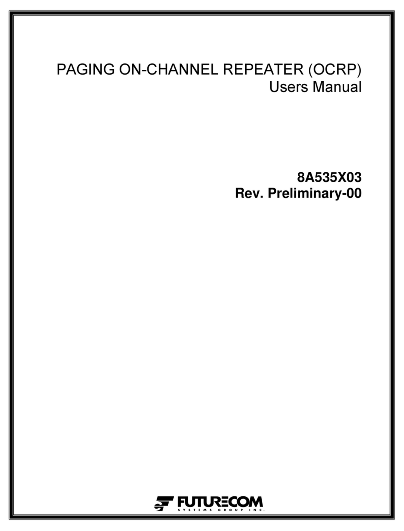 Futurecom 8A535X03 User manual Futurecom 8A535X03 User manual