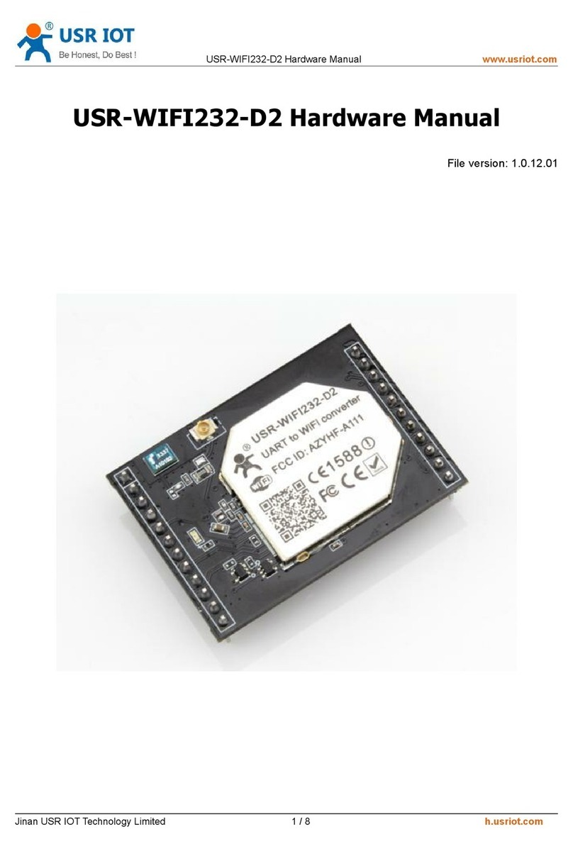 USR IOT USR-WIFI232-D2 Hardware manual