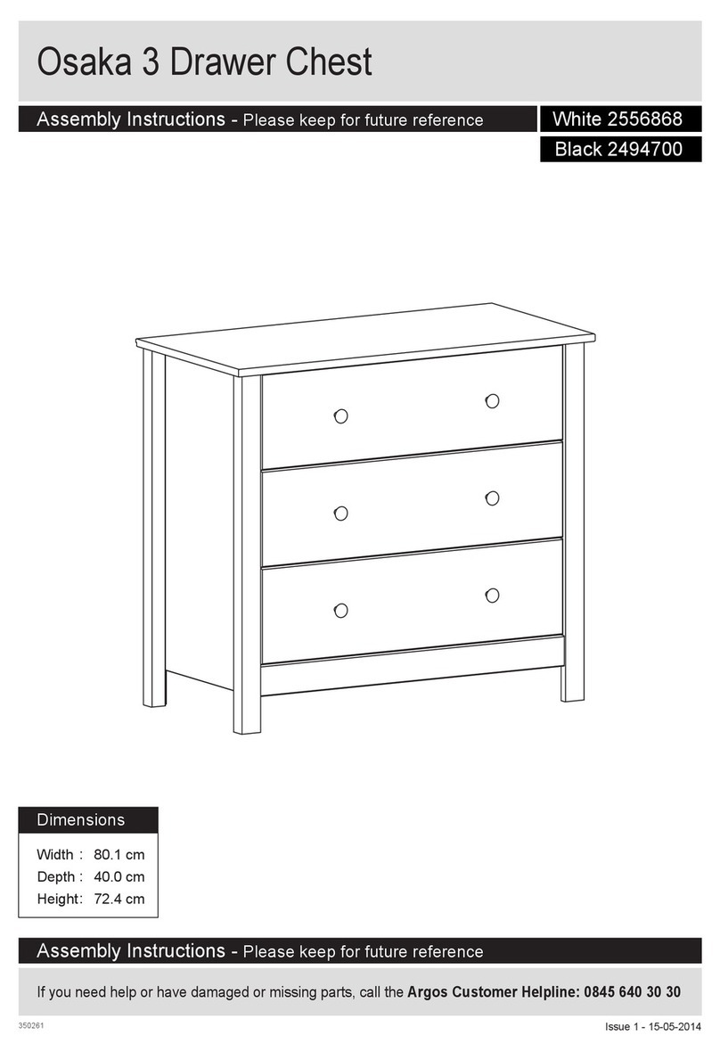 Argos Osaka 2556868 Assembly instructions