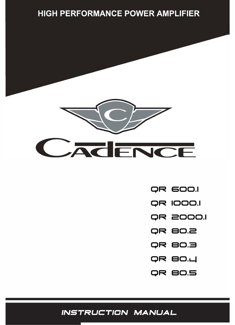 Cadence QR 600.1 User manual