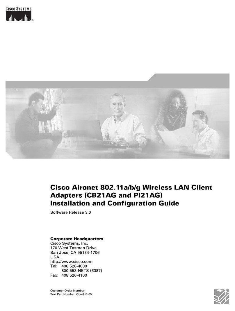 Cisco AIRONET CB21AG Operator's manual