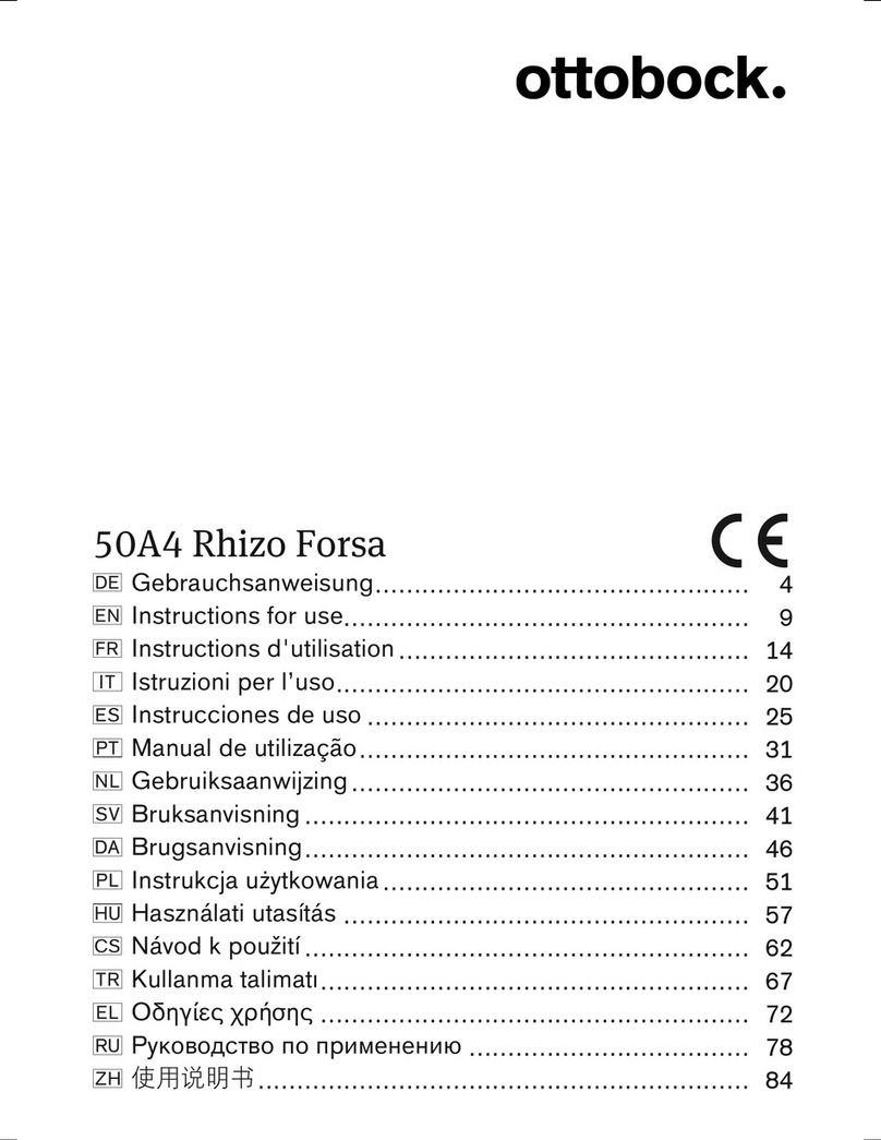 Otto Bock 50A4 Rhizo Forsa Instructions for use