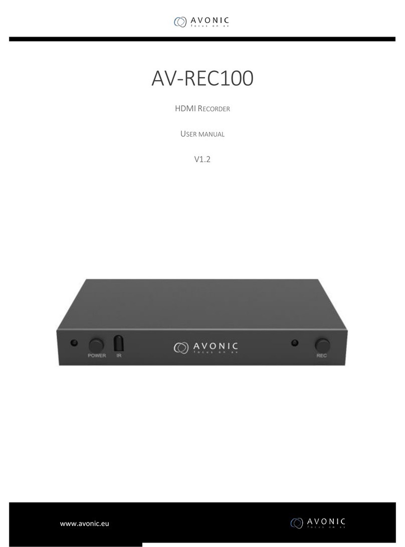 Avonic AV-REC100 user manual
